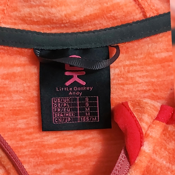 Little Donkey Andy Women's S Lightweight Hooded Softshell Jacket Orange Heather - Picture 5 of 11